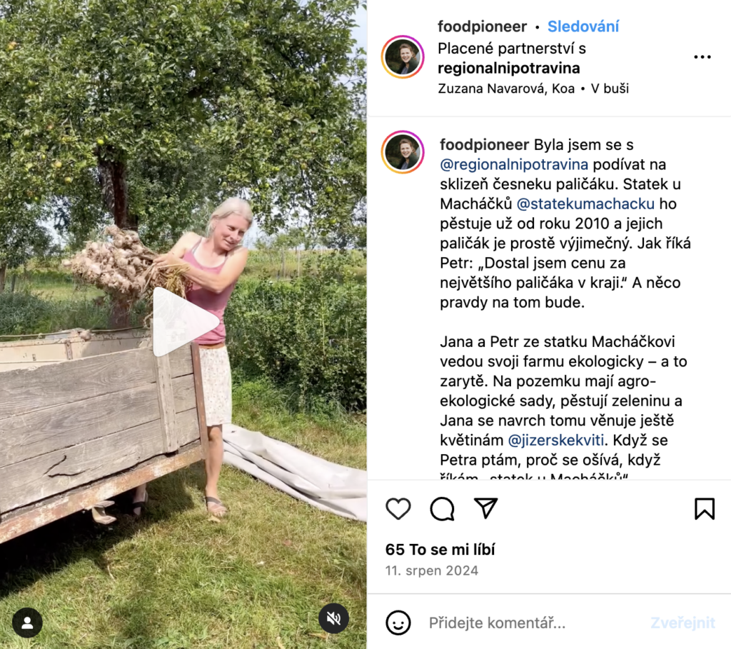Foodpioneer Statek u Macháčků